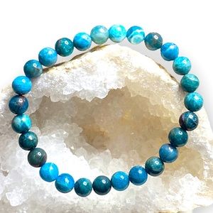 Blue Apatite Stretch Bracelet